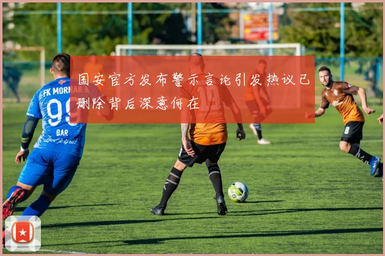 国安官方发布警示言论引发热议已删除背后深意何在